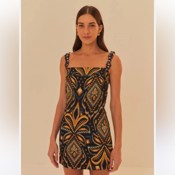 FARM Rio Dresses & Skirts - Farm short dress Alba Azul